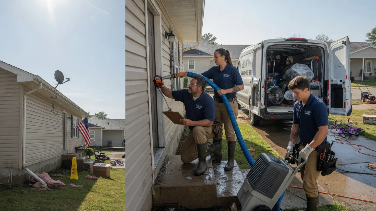 Ceiling Water Damage Restoration in Mapleton, KS near me
